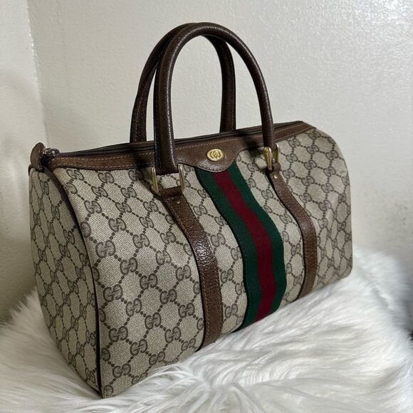 💯Authentic Gucci Boston Handbag with Cherryline 🍀 - Picture 8 of 16